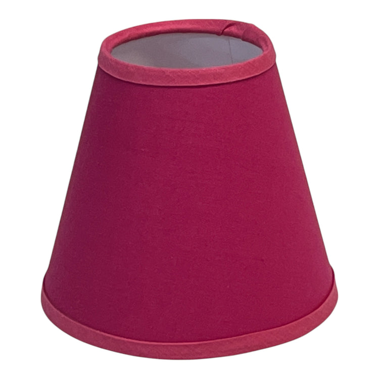 Cerise Candle Clip Handmade Lampshade