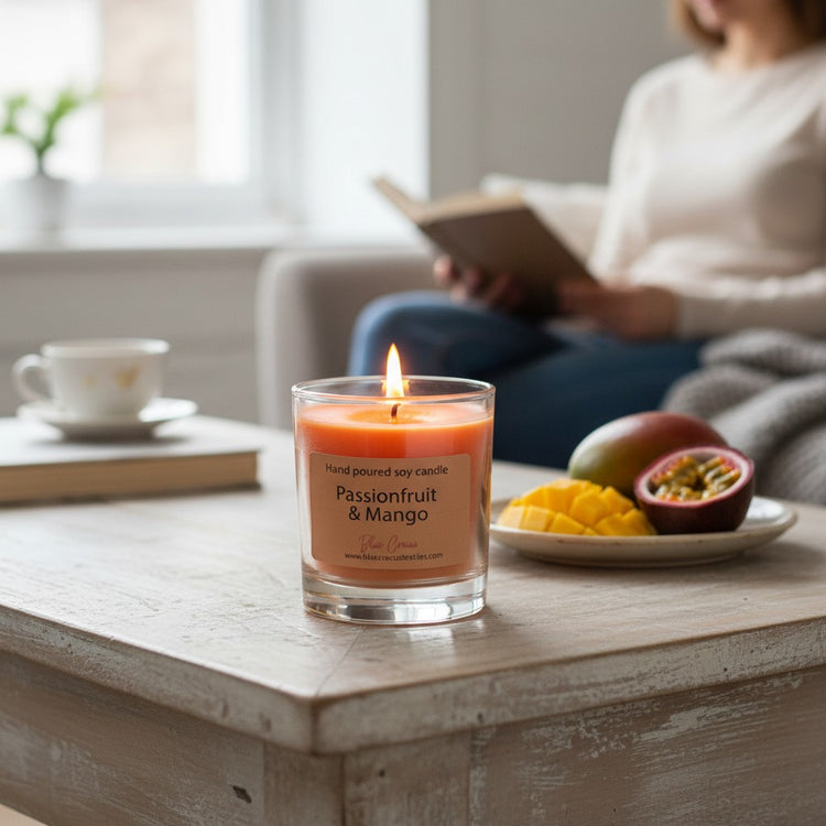 Passion Fruit & Mango – Hand-Poured Soy Candle
