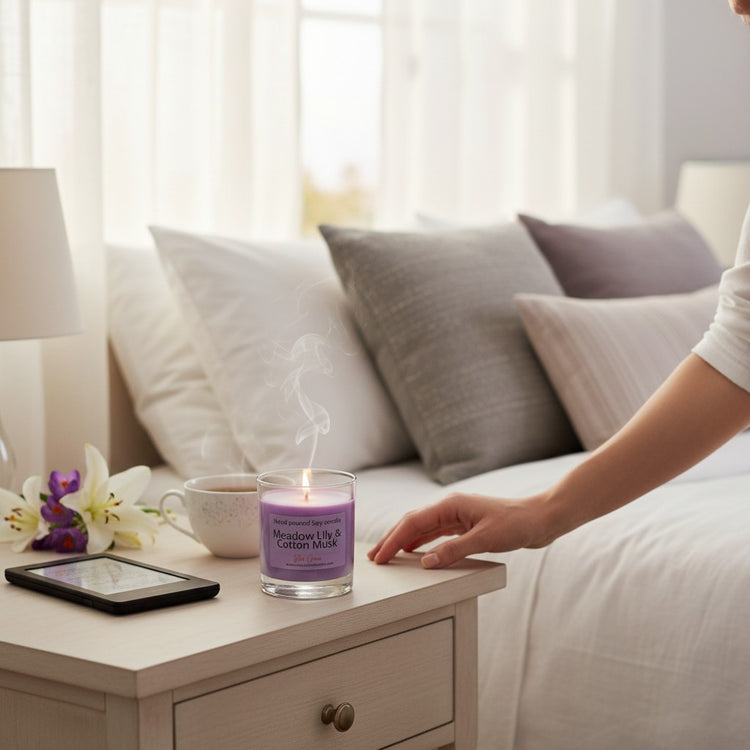 Meadow Lily & Cotton Musk – Hand-Poured Soy Candle