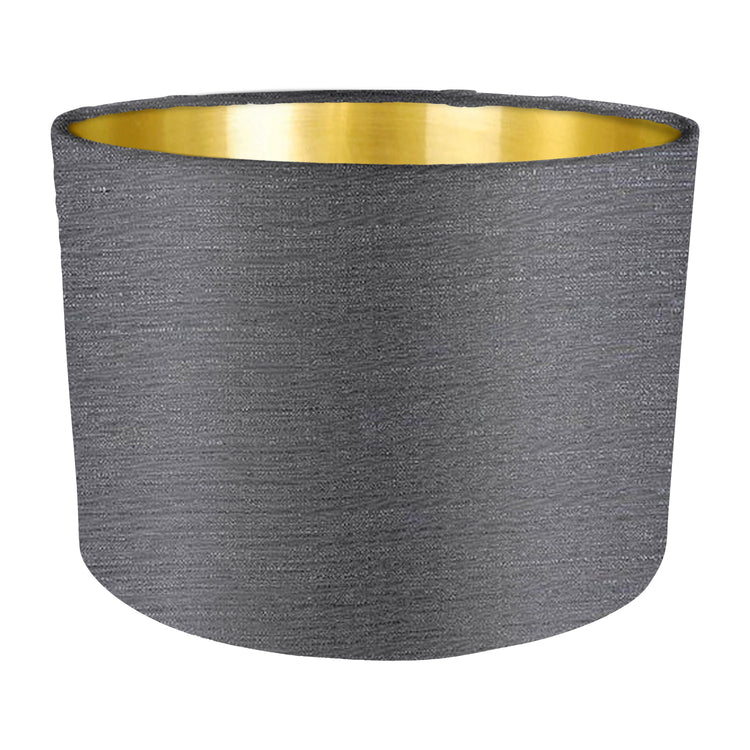 Slate Fabric Handmade Lampshade - Blue Crocus Textiles