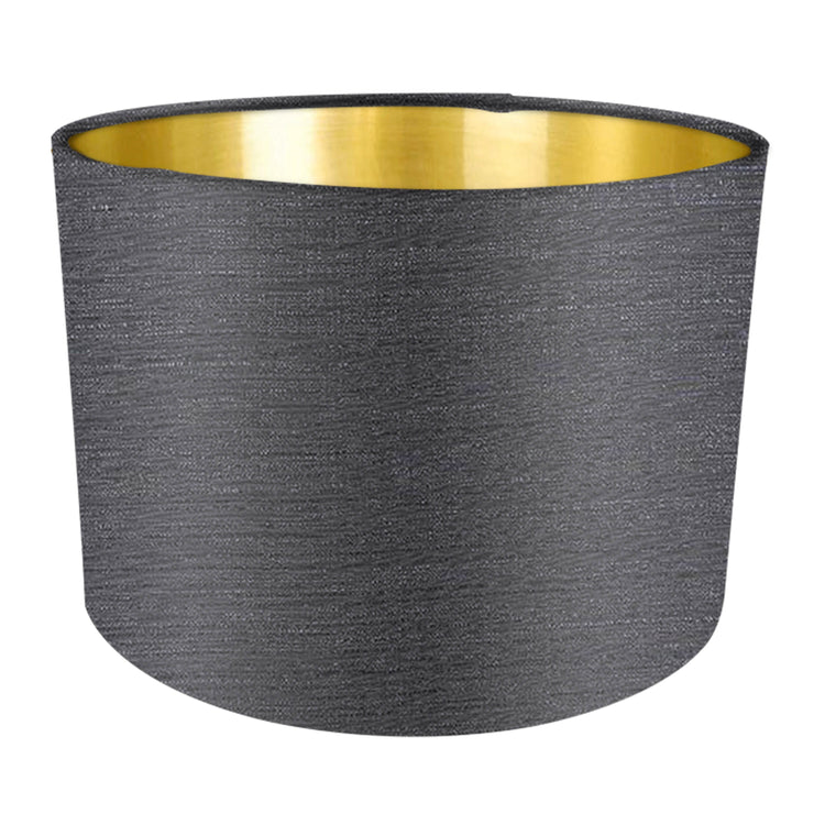 Slate Fabric Handmade Lampshade - Blue Crocus Textiles