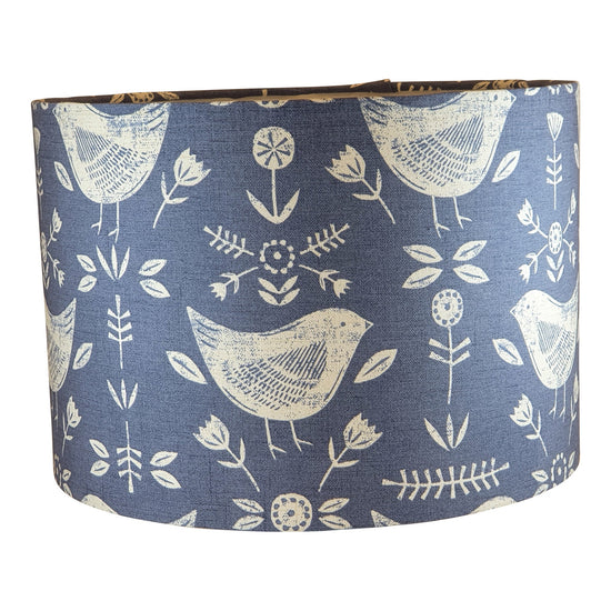 Narvik Handmade Handmade Lampshade - Blue Crocus Textiles
