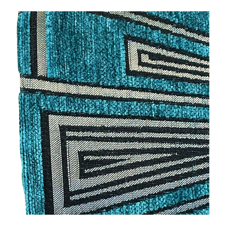 Gatsby Art Deco Handmade Lampshade in Green - Blue Crocus Textiles