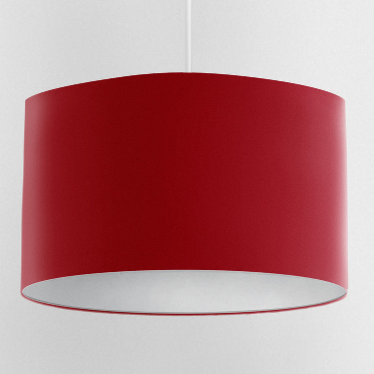 Velvet Handmade Lampshade - Claret with white Lining - Blue Crocus Textiles