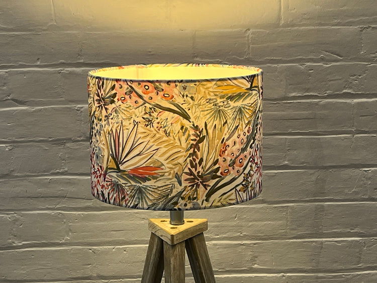 Handmade Lampshade Orchard - Blue Crocus Textiles
