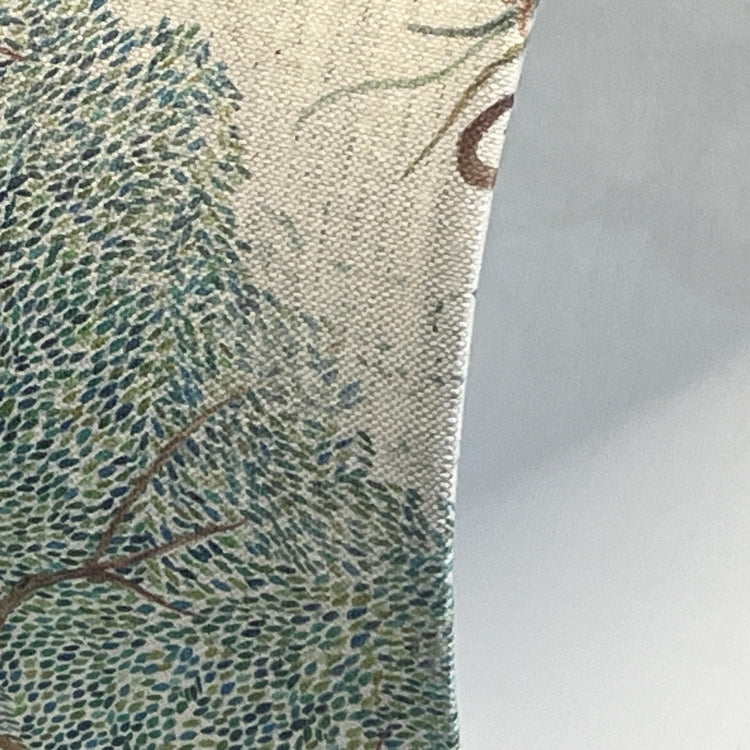 Willow Wood Handmade Lampshade for Table/Floor lamps and Ceiling/Pendant Lamps - Blue Crocus Textiles