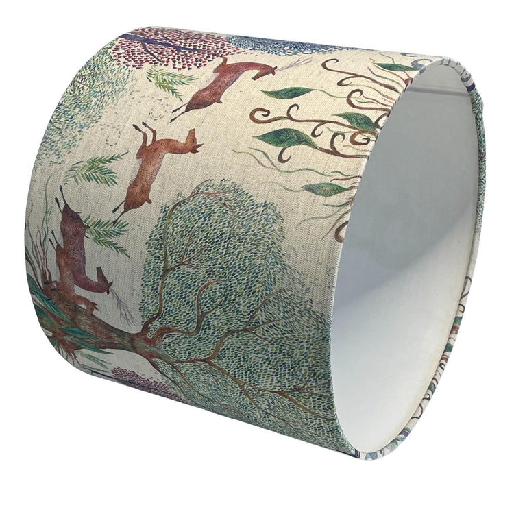 Willow Wood Handmade Lampshade for Table/Floor lamps and Ceiling/Pendant Lamps - Blue Crocus Textiles
