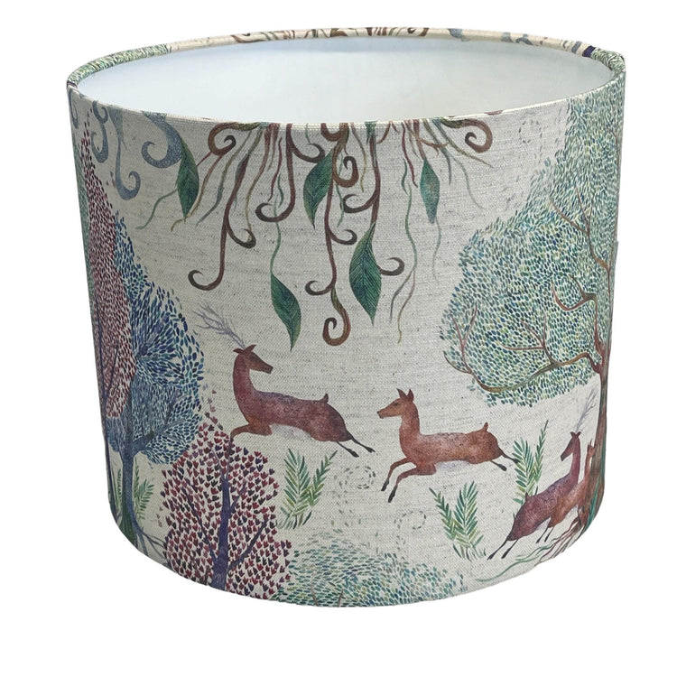 Willow Wood Handmade Lampshade for Table/Floor lamps and Ceiling/Pendant Lamps - Blue Crocus Textiles