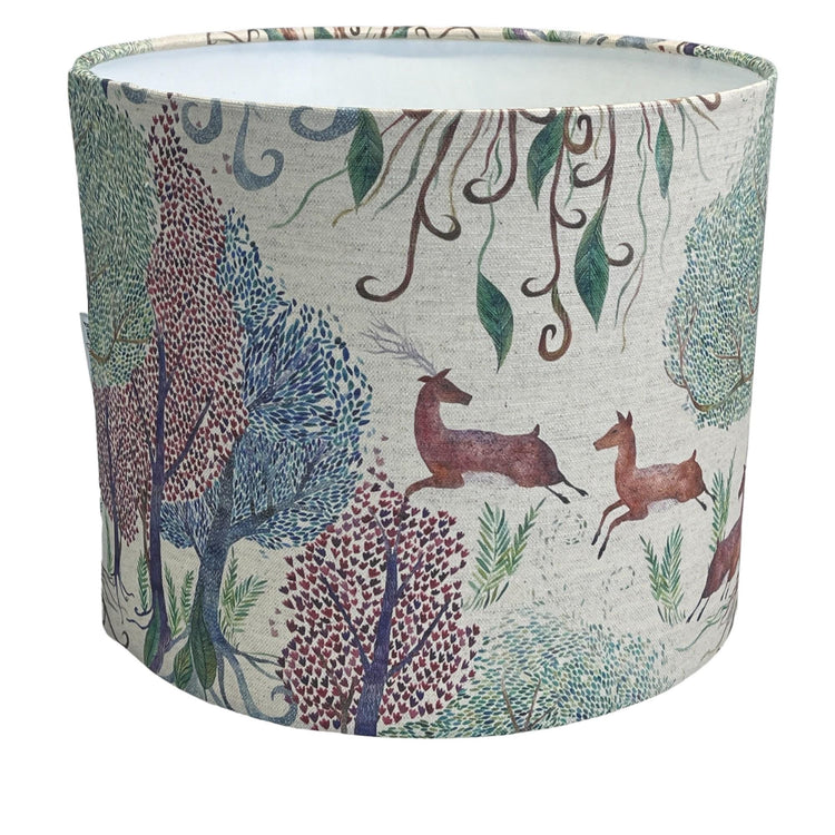 Willow Wood Handmade Lampshade for Table/Floor lamps and Ceiling/Pendant Lamps - Blue Crocus Textiles