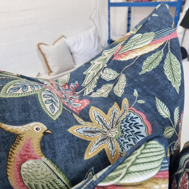 Double Sided Cushion with optional piping - Blue Crocus Textiles