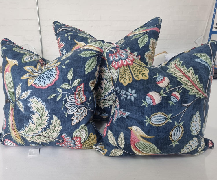 Extra Large Double Sided Cushion with optional piping - Blue Crocus Textiles