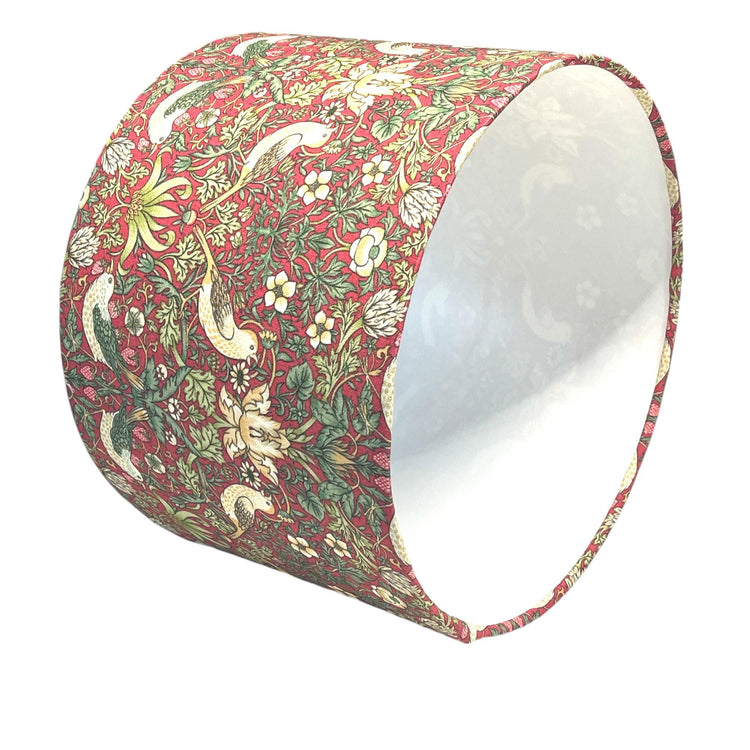 William Morris Lampshade Strawberry Thief, Handmade Lampshade, Table Lampshade, Ceiling Pendant, Country Lampshade, Handmade Lamp Shade - BlueCrocusTextiles