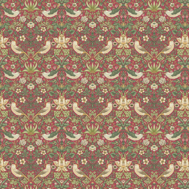 Made to Measure Roman Blind with a Hand Stitched Finish, William Morris Strawberry Thief - BlueCrocusTextiles
