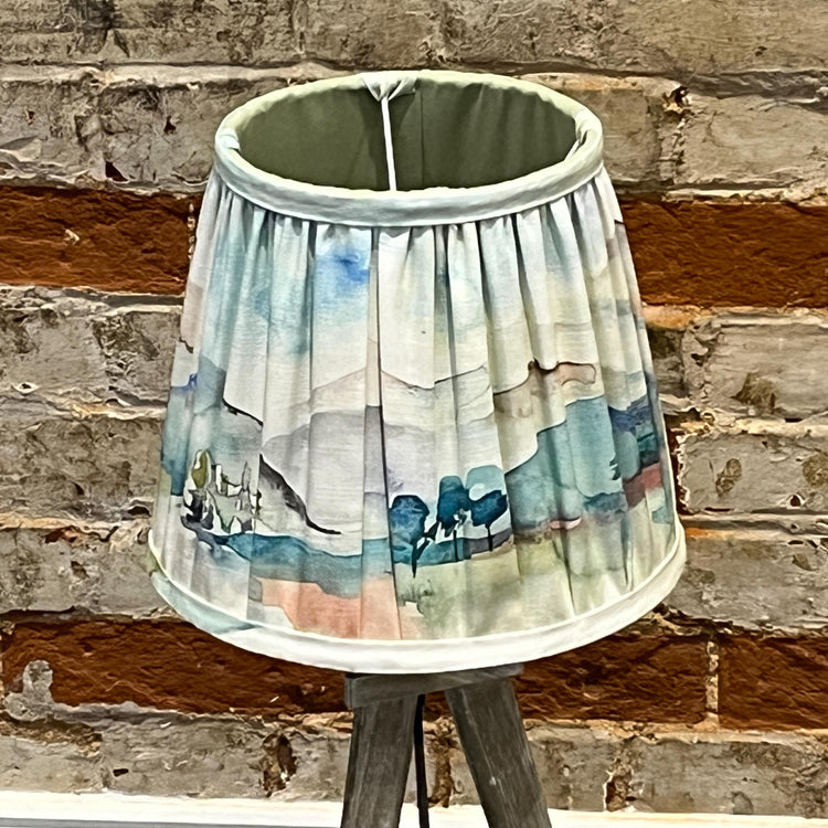 Soft Box Pleat lampshade - Laamora, Handmade Lampshade, Table Lampshades, Handmade Lamp Shade - BlueCrocusTextiles
