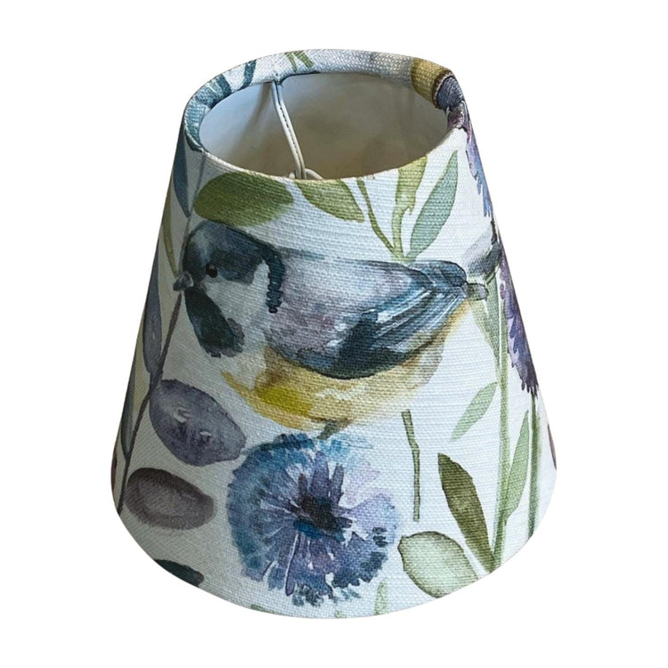 Morning Chorus Candle Clip Handmade Lampshade - BlueCrocusTextiles