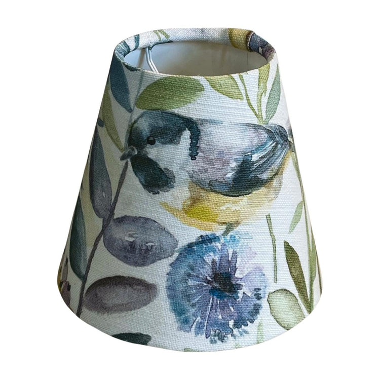 Morning Chorus Candle Clip Handmade Lampshade - BlueCrocusTextiles