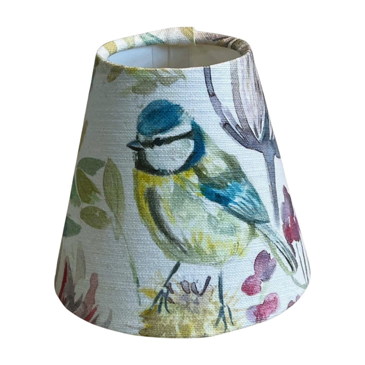 Morning Chorus Candle Clip Handmade Lampshade - BlueCrocusTextiles