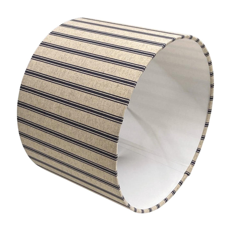 Handmade Lampshade Blue Stripe, Handmade Lampshades, Bedside Lamp, Ceiling Lamp shade, Handmade Lamp Shade, Table Lamp - BlueCrocusTextiles