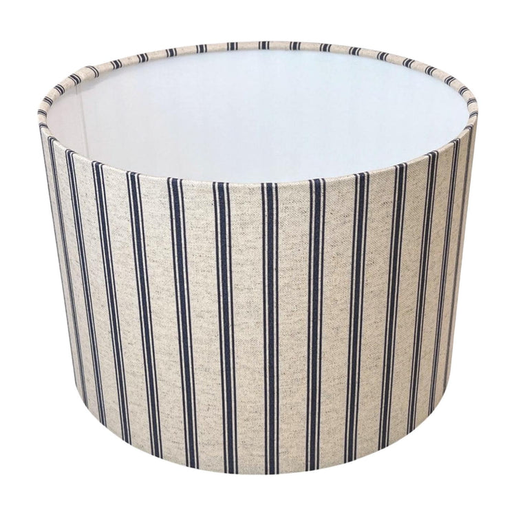 Handmade Lampshade Blue Stripe, Handmade Lampshades, Bedside Lamp, Ceiling Lamp shade, Handmade Lamp Shade, Table Lamp - BlueCrocusTextiles