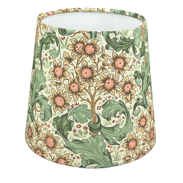 Empire Handmade Lampshade with William Morris Orchid Cream Fabric - BlueCrocusTextiles