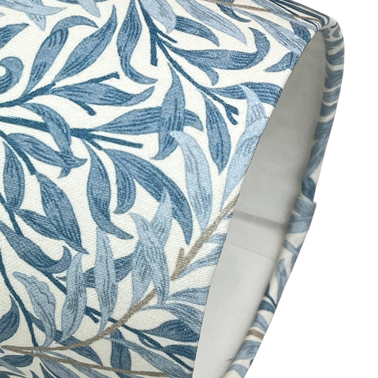 Empire Handmade Lampshade with William Morris Willow Bough Azure Fabric - BlueCrocusTextiles