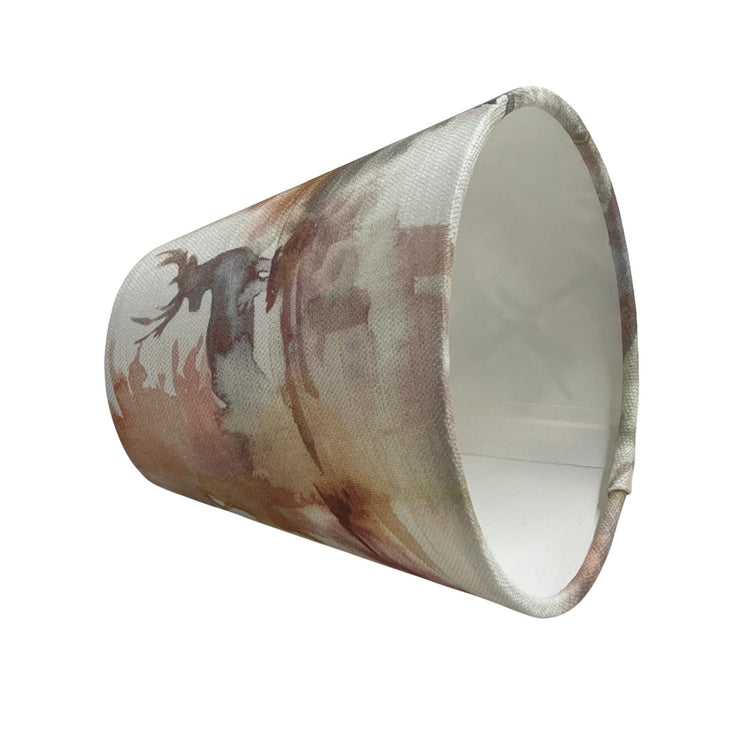 Wilderness Plum Candle Clip Lampshade, Handmade Lampshades, Handmade Lamp Shade, Clip On Lampshade - BlueCrocusTextiles