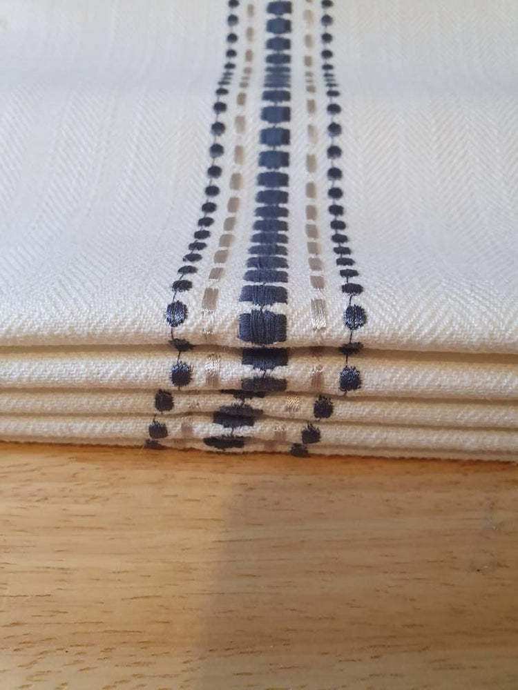 Beautiful handcrafted made to measure roman blinds curtains window treatments with a choice of 6 colourways - Blue Crocus Textiles