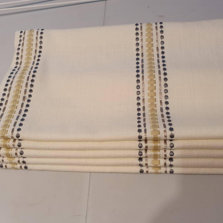 Beautiful handcrafted made to measure roman blinds curtains window treatments with a choice of 6 colourways - Blue Crocus Textiles