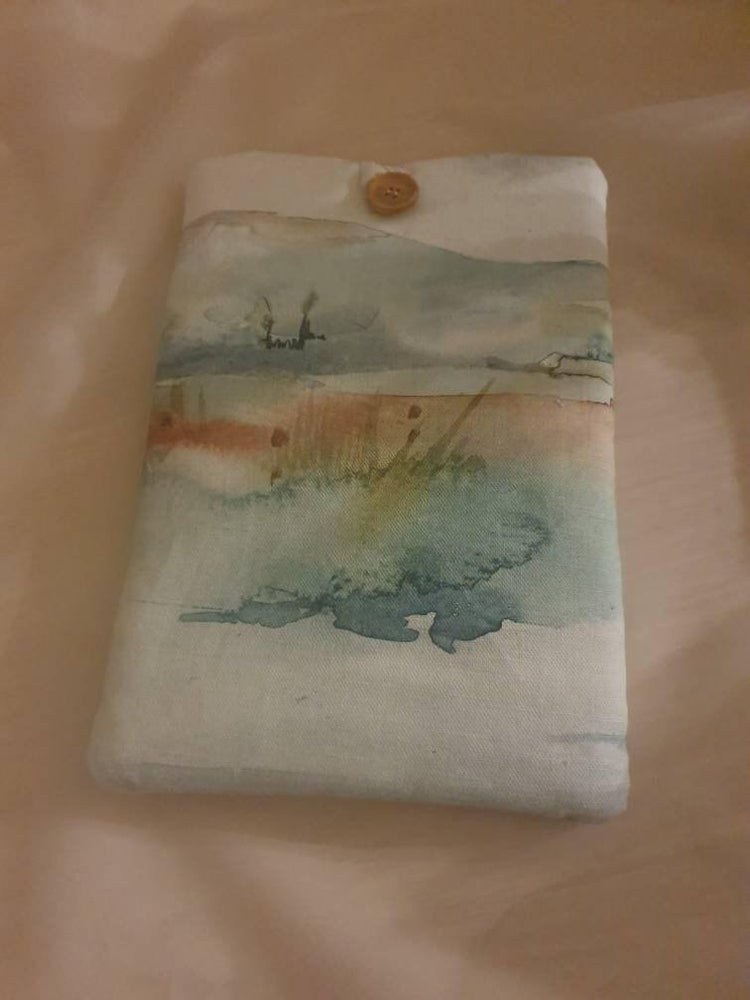 Beautiful handcrafted tablet case - Blue Crocus Textiles