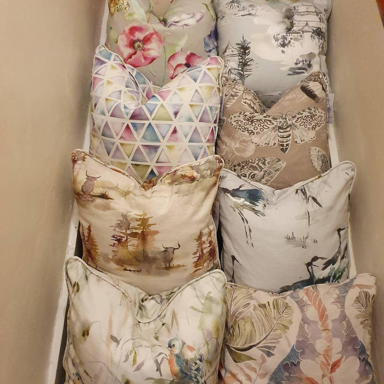 Beautiful Handmade cushion or cushion cover in voyage maison - Blue Crocus Textiles
