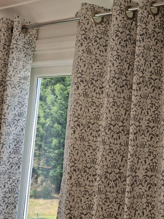 Bespoke made to measure handcrafted curtains Window treatments Pencil pleats curtains eyelets curtains pinch pleats curtains - Blue Crocus Textiles