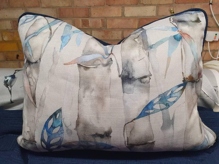 Decorative cushion scatter cushion made from kanto by voyage maison fabric Cushion - Blue Crocus Textiles