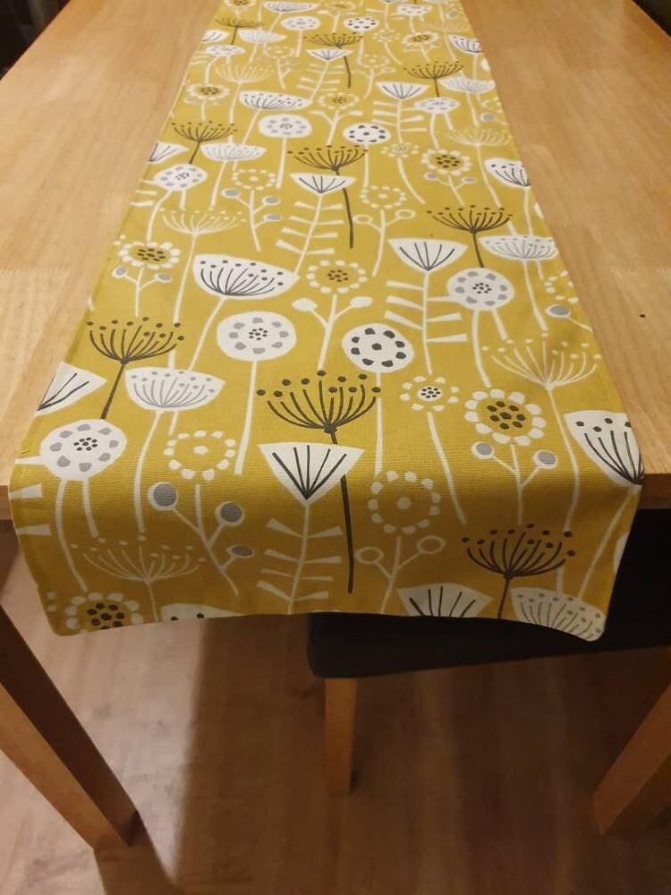 Handmade Double Sided Table Runner - Blue Crocus Textiles