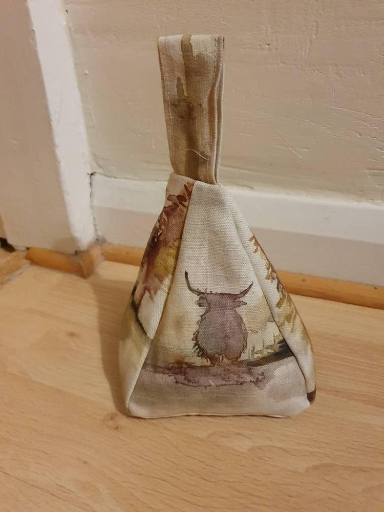 Handmade Pyramid Doorstop - Blue Crocus Textiles