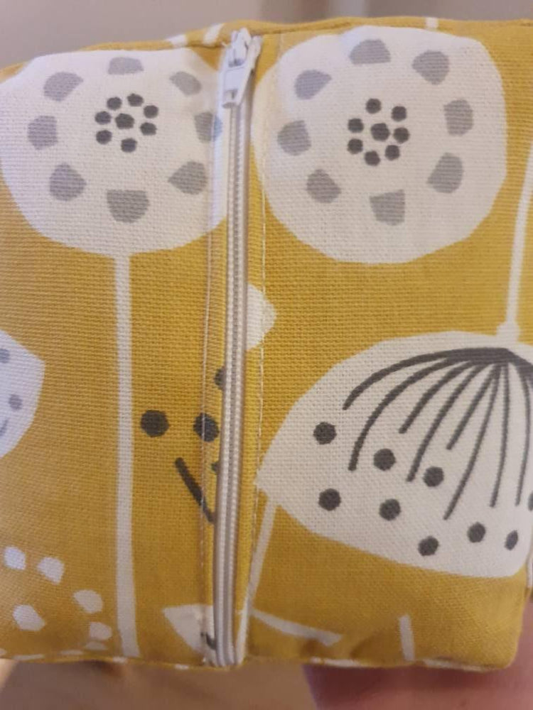 Handmade self filling Pyramid Doorstop - Blue Crocus Textiles