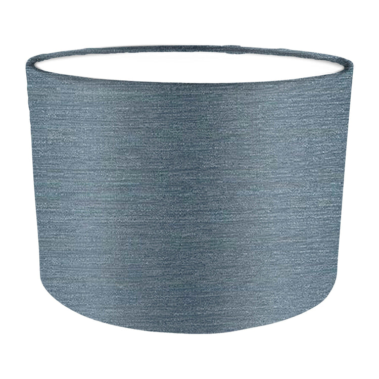Aqua Fabric Lampshade - Blue Crocus Textiles