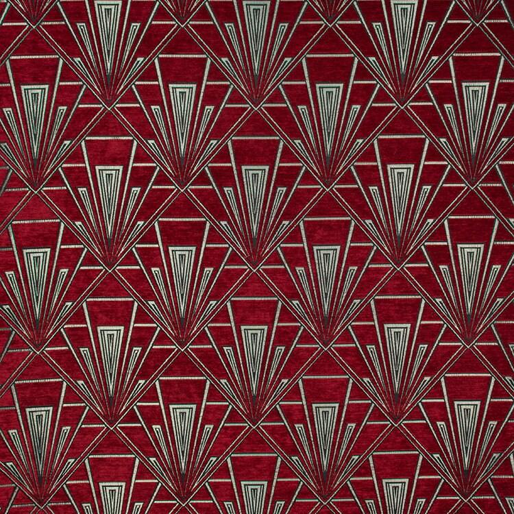 Extra Large Art Deco Cushion - Blue Crocus Textiles