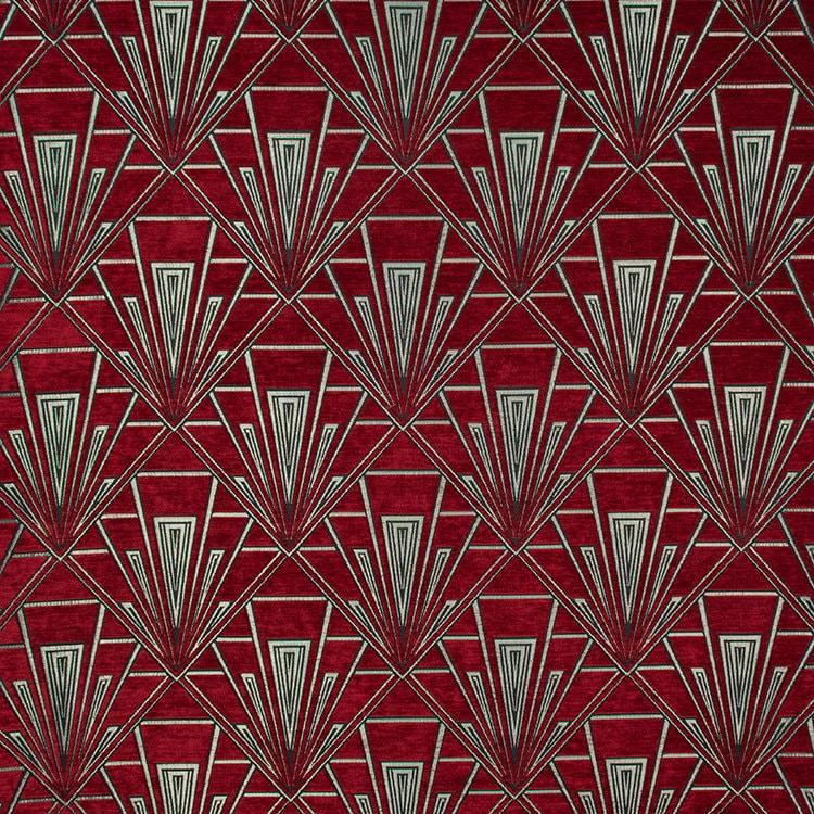 Large Art Deco Cushion - Blue Crocus Textiles