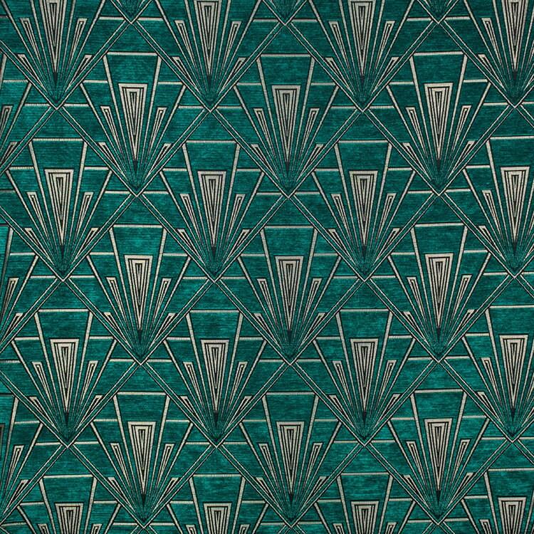 Extra Large Art Deco Cushion - Blue Crocus Textiles