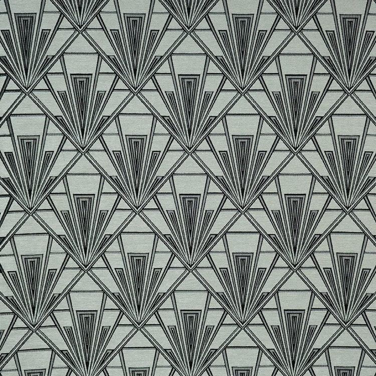 Large Art Deco Cushion - Blue Crocus Textiles