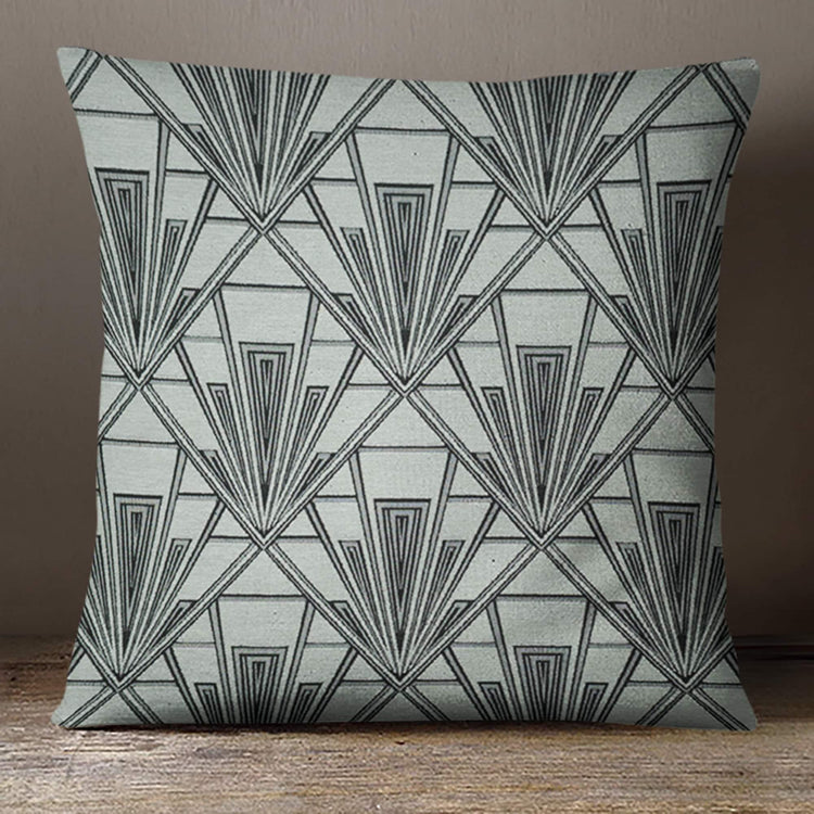 Art Deco Cushion - Blue Crocus Textiles