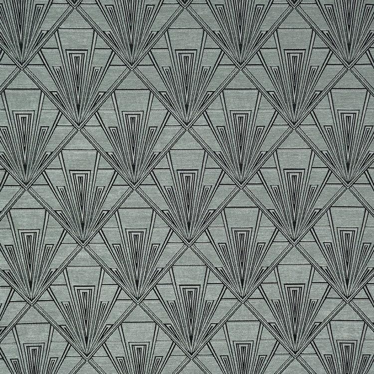 Large Art Deco Cushion - Blue Crocus Textiles