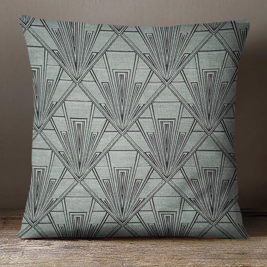 Art Deco Cushion - Blue Crocus Textiles