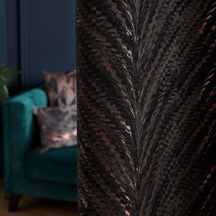 Luxury Made to Measure Curtains - Porter & Stone Luxor - Blue Crocus Textiles