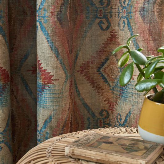 Luxury Made to Measure Curtains - Porter & Stone Santa Cruz - Blue Crocus Textiles