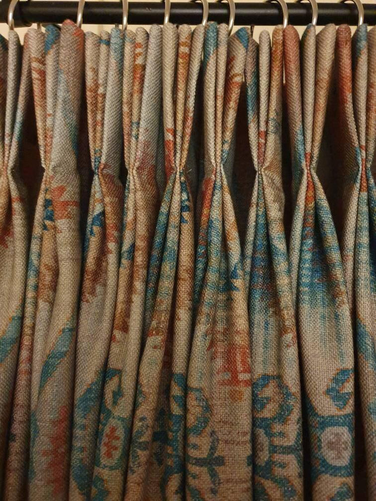 Luxury Made to Measure Curtains - Porter & Stone Santa Cruz - Blue Crocus Textiles