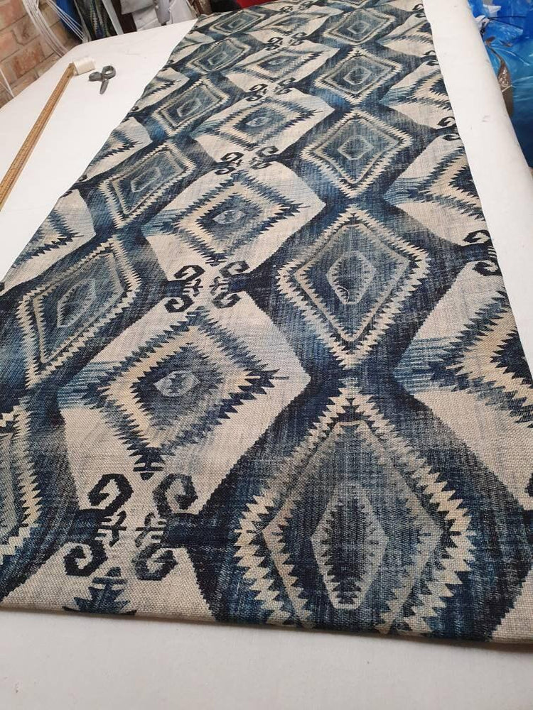 Luxury Made to Measure Curtains - Porter & Stone Santa Cruz - Blue Crocus Textiles