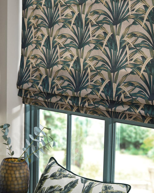 Made to Measure Roman Blind with a Hand Stitched Finish - Blue Crocus Textiles