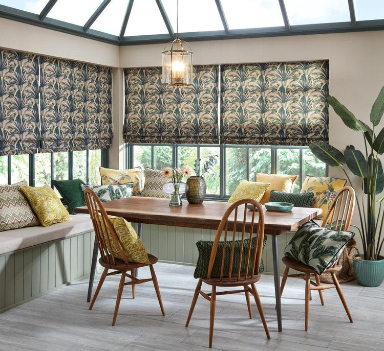 Made to Measure Roman Blind with a Hand Stitched Finish - Blue Crocus Textiles