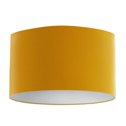 Mustard Gold Lampshade with 100% cotton fabric - Blue Crocus Textiles